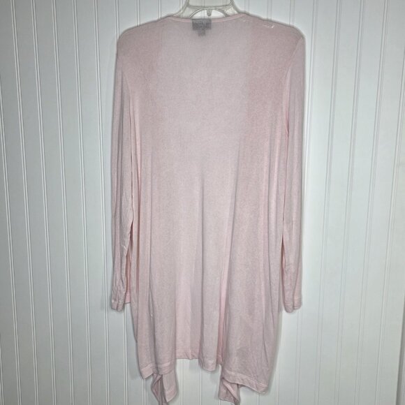 J Jill Cardigan Women M Light Pink Open Front Lightweight Sweater Office Casual - Picture 5 of 12